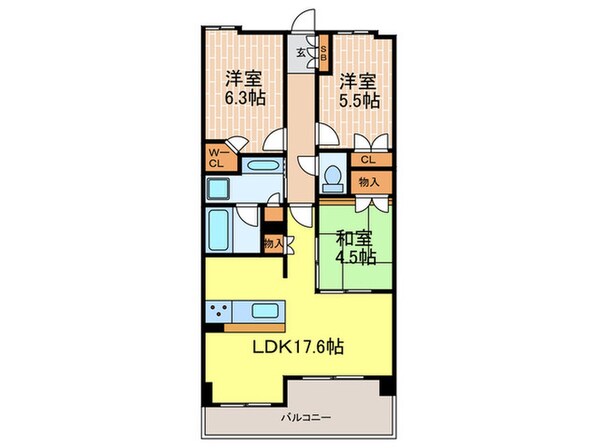 プレジオ芦屋の物件間取画像